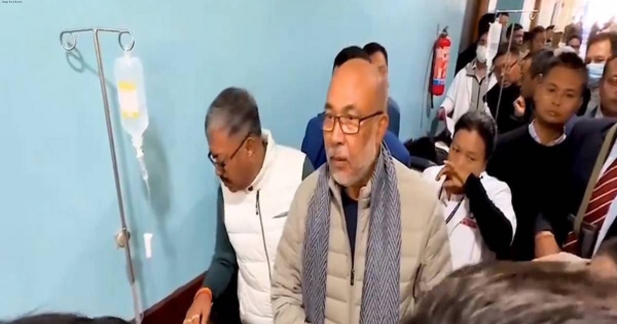 Manipur CM N. Biren meets injured security personnel after fresh violence in the state